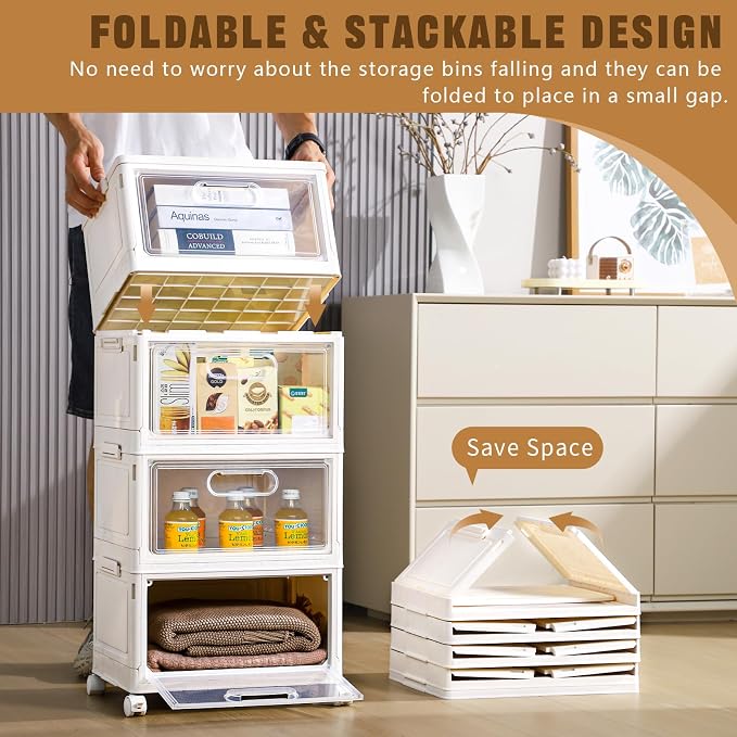 Freebat 4-Tier Stackable Storage Bins - Image 5