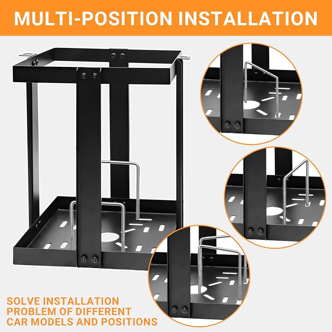Gas Can Holder for Trailer, Heavy Duty Tall Fuel Can Rack - Image 4