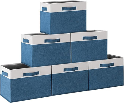 GhvyenntteS 6 Pack Fabric Storage Bins, Foldable Storage Baskets by GhvyenntteS