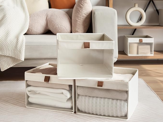 StorageWorks Closet Storage Bins, Large Storage Baskets - Image 4