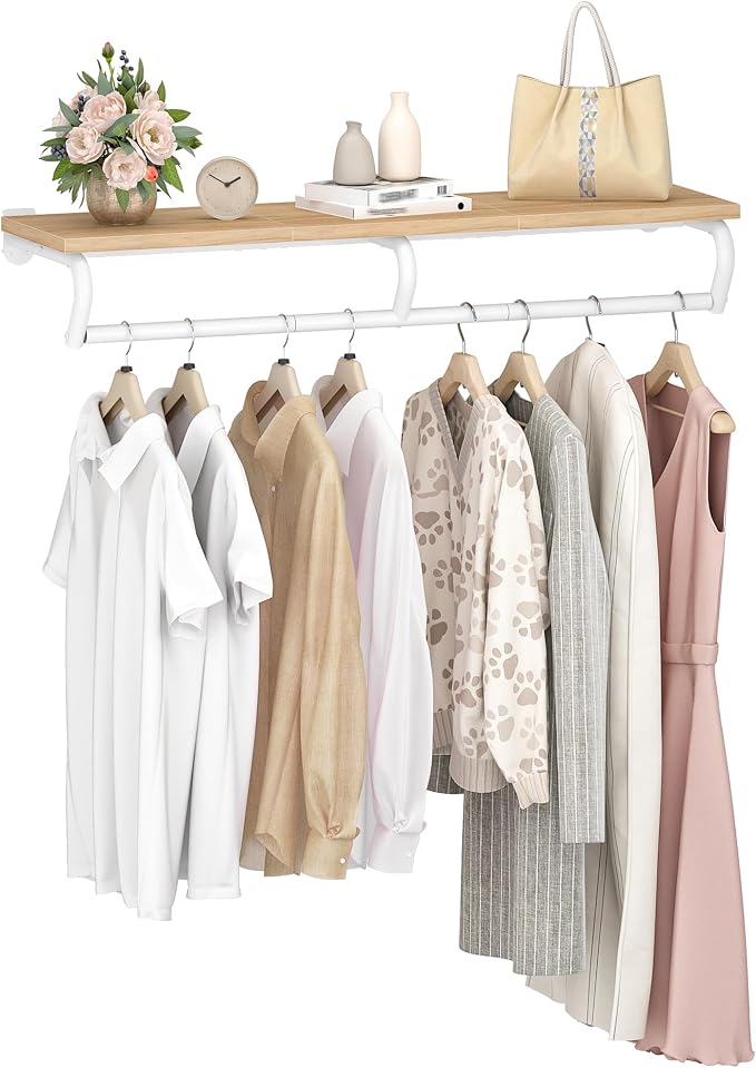 CHOEZON Wall Mounted Clothes Rack, Metal Garment Rack by Choezon