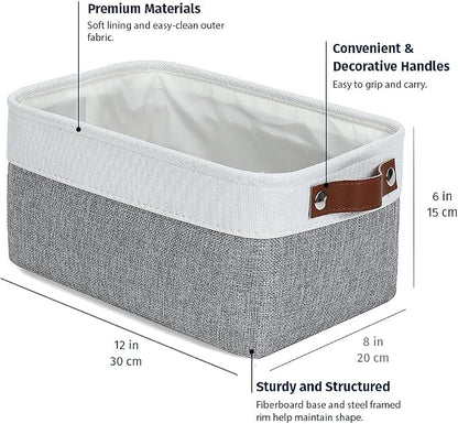 OrganiHaus Small Fabric Storage Bins - Image 2