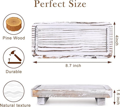Small White Bathroom Decor Tray - Image 6