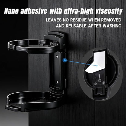 LITTLEMOLE Adjustable Folding Cup Holder, Wall Mounted Cup Holder - Image 3