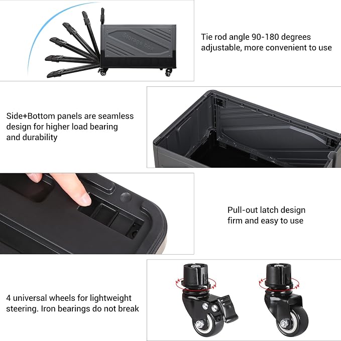 XCBYT Storage Bins with Wheels - Image 4