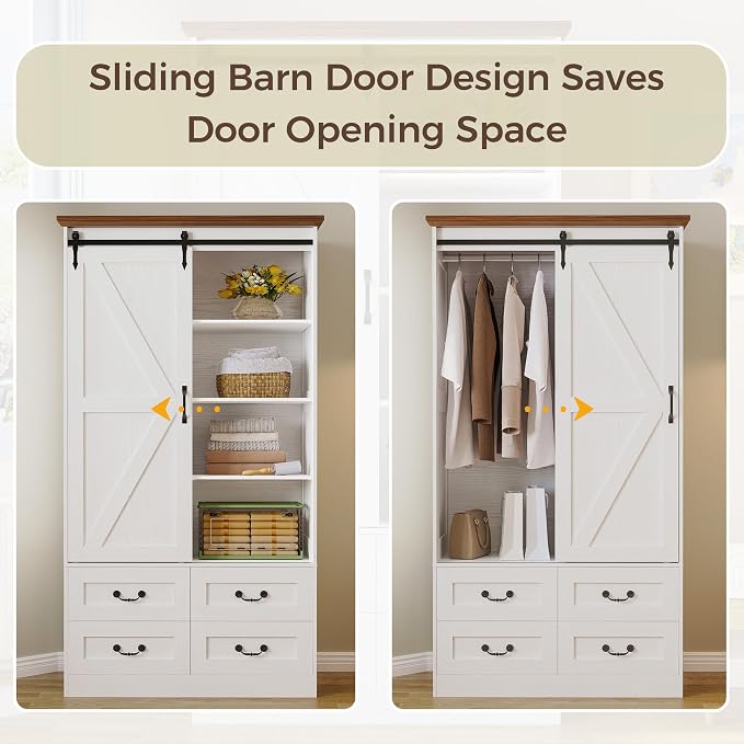 IRONCK Armoire Wardrobe Closet - Image 6