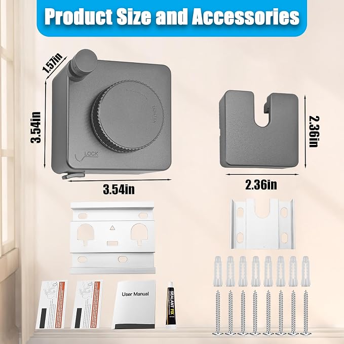 Retractable Clothesline Indoor & Outdoor, 16.2 Feet Stainless Steel Washing Line - Image 2