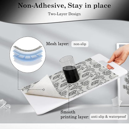 Drawer and Shelf Liner, Non-Slip Kitchen Cabinet Liners Non-Adhesive Thick - Image 3