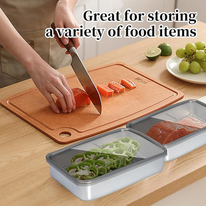 10 Pack Bacon Cheese Meat Storage Container Stainless Steel Airtight Storage - Image 7
