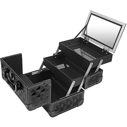 SHANY Chic Makeup Train Case Cosmetic Box Portable Makeup Case Cosmetics Beauty - Image 5