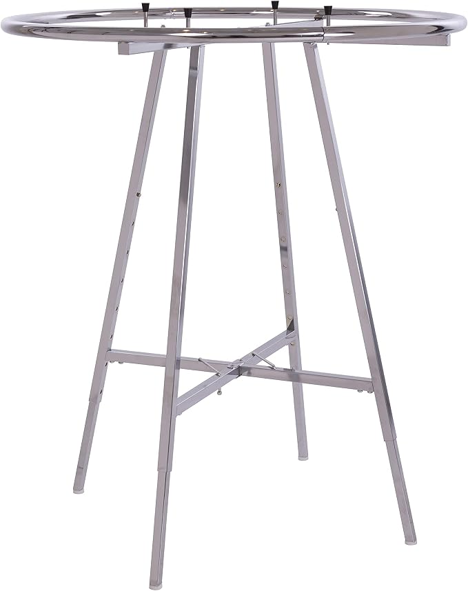 Econoco 42-Inch Folding Round Garment Rack, Adjustable 46–66″ Height Retail by Econoco