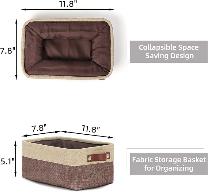 HNZIGE Foldable Fabric Storage Baskets - Image 2