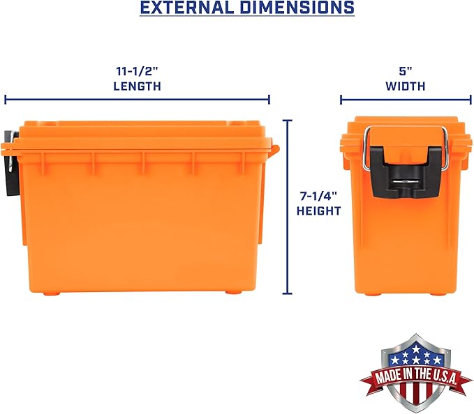 Sheffield Ammo Box Made in USA, Stackable Lockable Ammo Storage Box | Lockable - Image 2