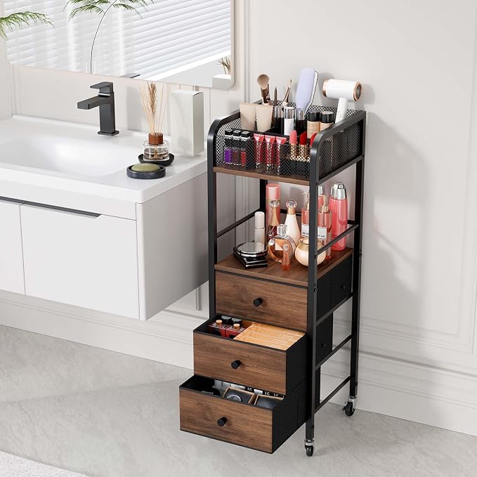 HapiRm Rolling Makeup Cart Organizer - Image 8