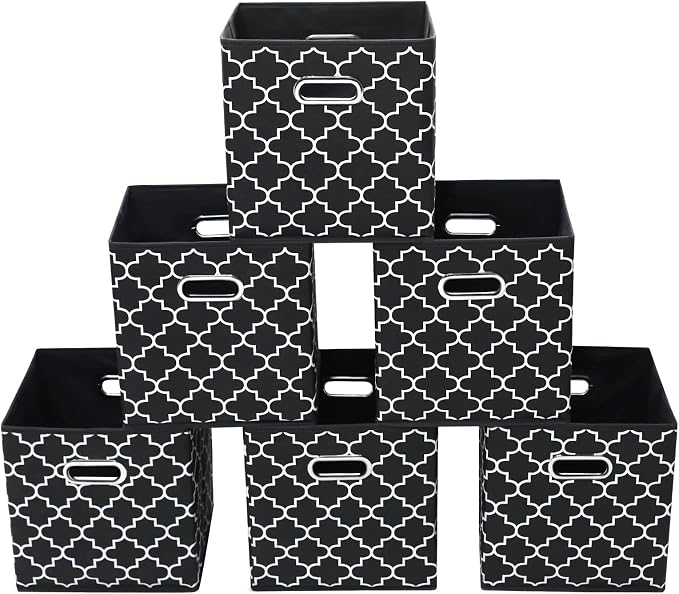 Fabric storage bins Cubes, Fabric Cube Organizer by Yunkeeper