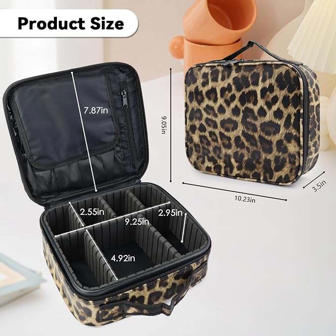 Travel Makeup Bag Makeup Cosmetic Train Case Organizer Portable Storage Bag - Image 6