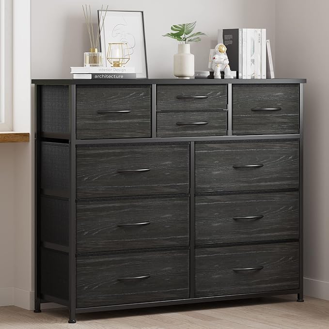 LUMTOK 10 Drawers Dresser with Fabric Bin - Image 7