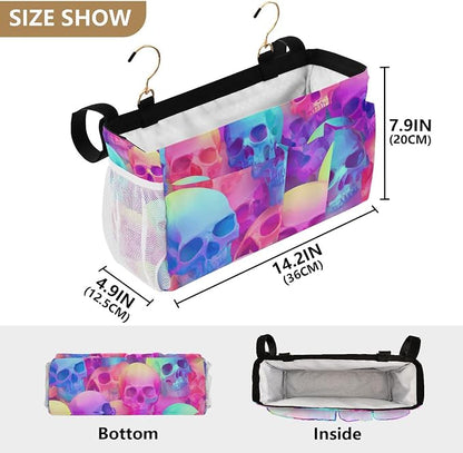 Gradient Multicolored Skulls Bedside Caddy - Image 4