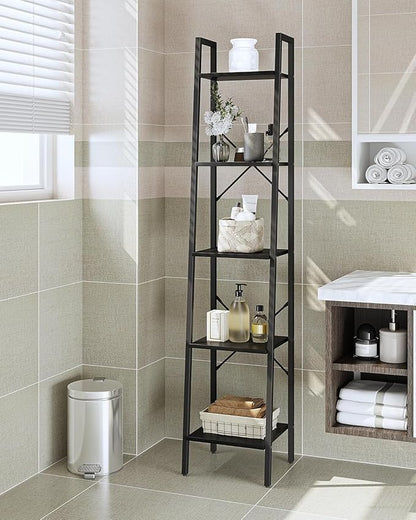 Hzuaneri Ladder Shelf, Freestanding Corner Storage Shelf | Bookcase - Image 3