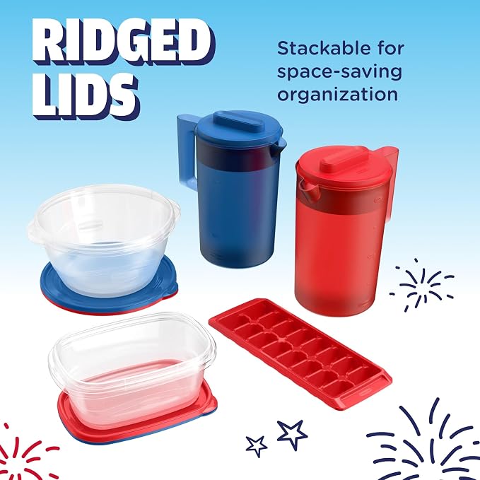 Rubbermaid TakeAlongs Special-Edition Americana 13-Piece Set of Food Storage - Image 5