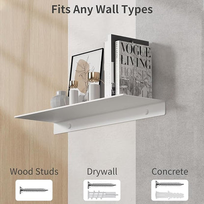Danpoo 16 inch White Floating Shelf - Image 7