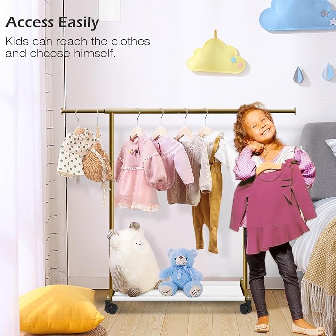 MISSLO Short Clothing Racks for Hanging Clothes - Image 4