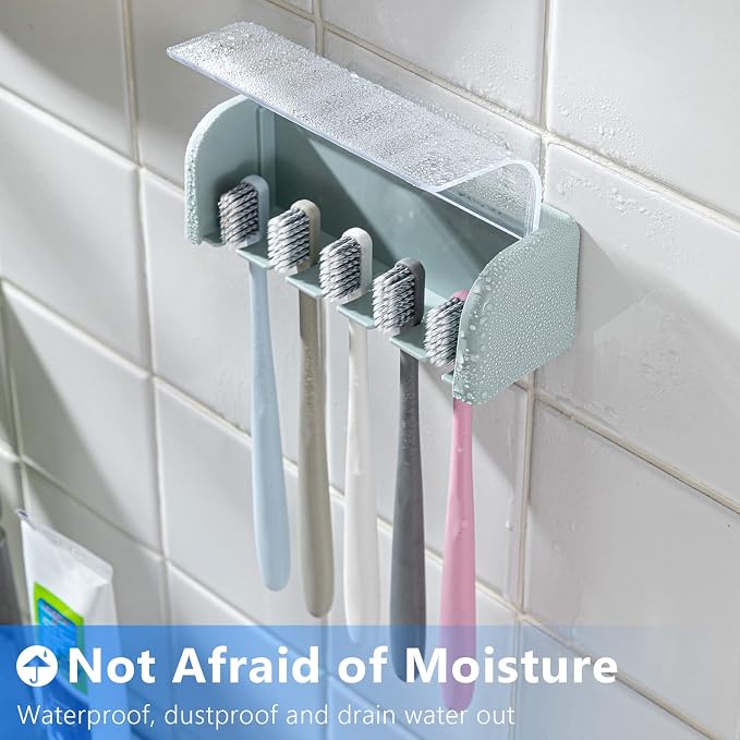 5 Slots Toothbrush Holder Wall Mount - Image 6