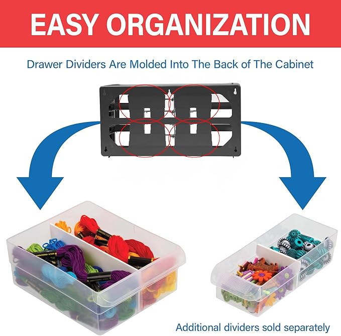 Akro-Mils 26-Drawer Plastic Drawer Storage Cabinet - Image 5