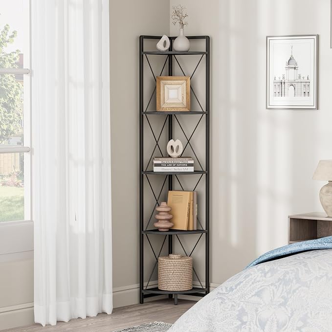 5 Tier Corner Shelf Stand, Plant Stand Display Shelf - Image 7