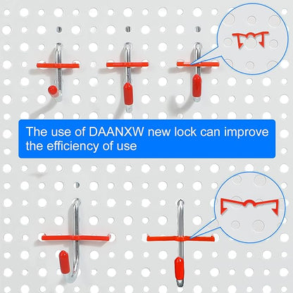 Pegboard Rack Garage Storage Steel Horizontal Peg Board Pack, Steel Pegboard - Image 5