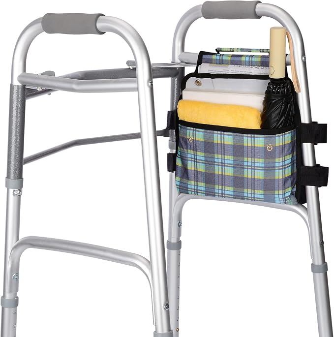 supregear Side Walker Bag, Walker Accessories Bag w/Cup Holder, Folding Walker - Image 2