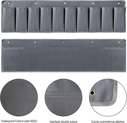 RV Shoe Pockets 10 Pockets Heavy Hanging Bedside Storage Organizer - Image 6
