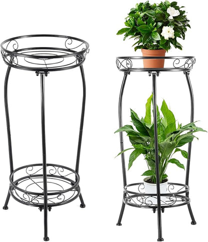 LOYAL TIGER Plant Stand Indoor Outdoor，Tall Black Metal Rustproof Stable Plant - Image 7
