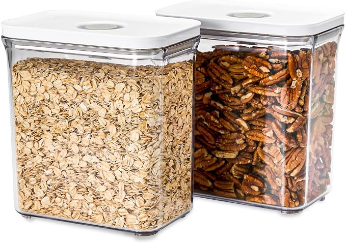 VAKUEN Premium Airtight Food Storage Containers, Rectangular 2PC-SET, Smart by Vakuen