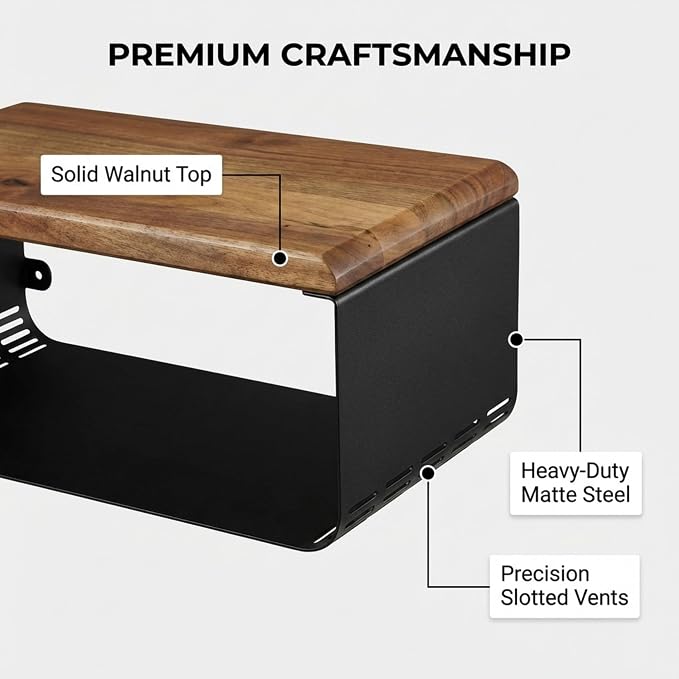 Floating Nightstand with Walnut Top | Modern Bedroom Decor | Minimalist - Image 6