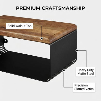 Floating Nightstand with Walnut Top | Modern Bedroom Decor | Minimalist - Image 6