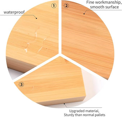 Natural Bamboo Rectangular Vanity Tray, 11.8 x 4.6 x 1.2 inches, Eco-friendly - Image 4