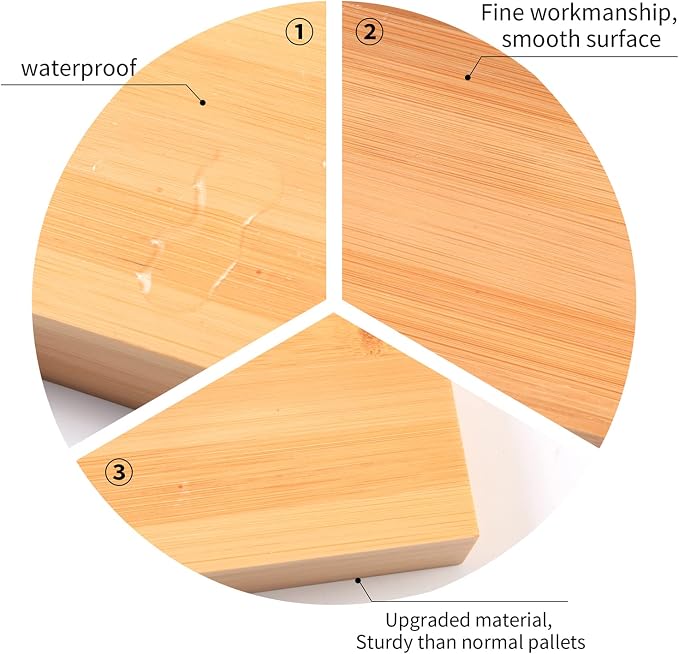 Natural Bamboo Vanity Tray, Sink Tray, Smooth and Thick Wooden Tray - Image 4