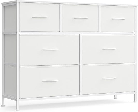 SONGMICS Dresser for Bedroom, Chest of Drawers, TV Stand, 7 Non-Woven Fabric by SONGMICSbySONGMICSHOME