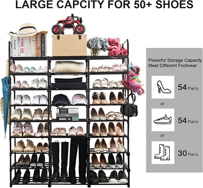 Mavivegue 9-Tier Metal Shoe Rack - Image 4