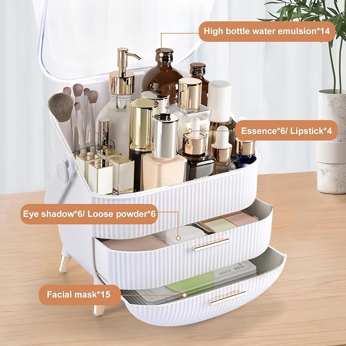 Makeup Organizer for Vanity, Make up Organizers and Storage, Cosmetics Skincare - Image 4
