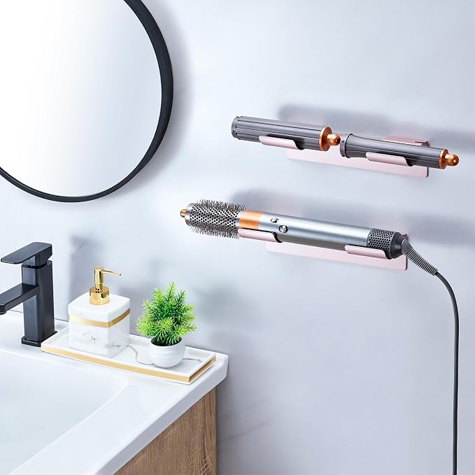 2 PCS Wall Mount Curling Iron Holder and Hair Tool Organizer - Image 3
