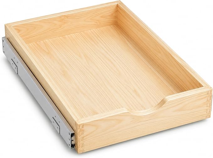 ZOINLIY 15''W X 21''D X 3''H Wooden Pull Out Drawer by ZOINLIY