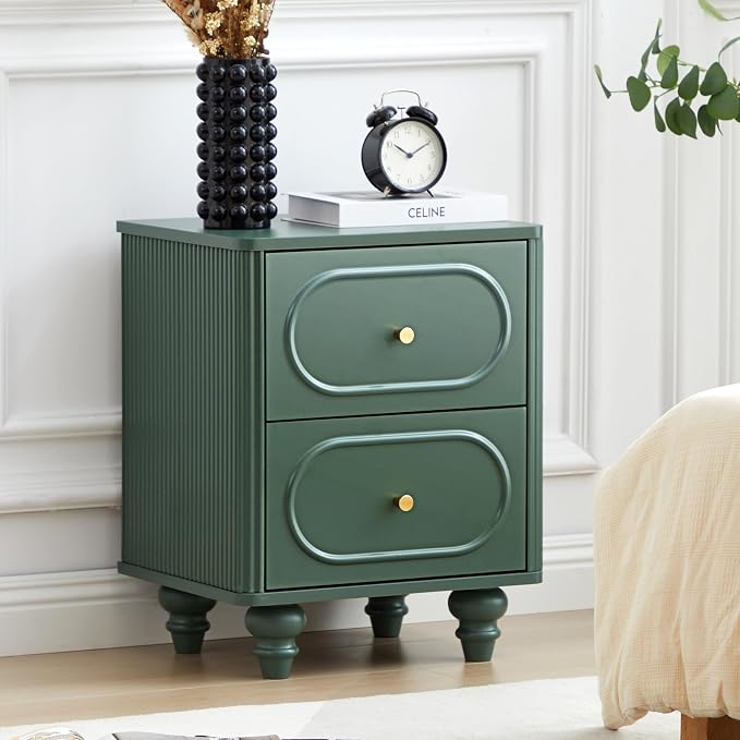 2 Drawer Fluted Mini Small Dresser - Image 4