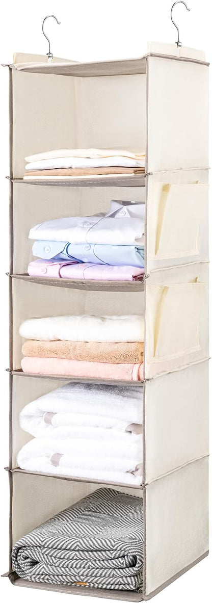 BOOMIBOO Hanging Closet Organize and Shelves，5-Hanging Shelf - Image 3