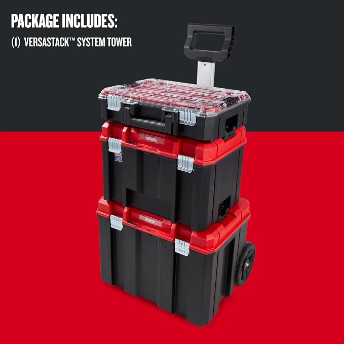 CRAFTSMAN VERSASTACK 17.126-in Metal Wheels Lockable Tool Box - Image 9