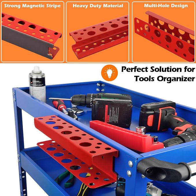 MUTUACTOR Magnetic Screwdriver Rack, Magnetic Tool Holder Durable Storage Holder - Image 4
