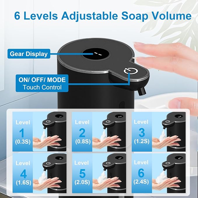 Automatic Foaming Soap Dispenser Touchless, USB Rechargeable Smart Hand Soap - Image 3