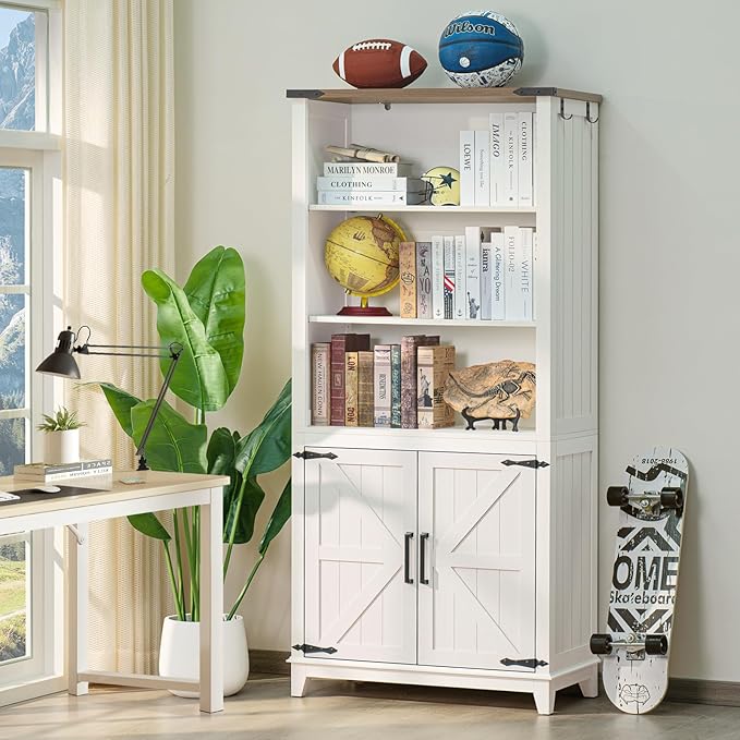 5 Tier Bookshelf 70in Tall Bookcase by Joaxswe