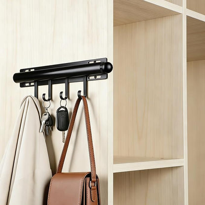 12in，Valet Rod，Valet Rod For Closet Pull Out，（Black） Closet Rod，Hanging - Image 7